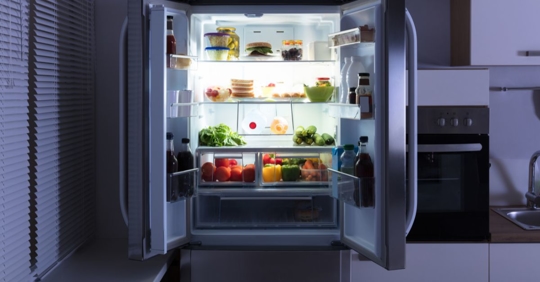open fridge
